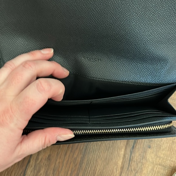 Coach Black leather envelope wallet - Picture 9 of 11